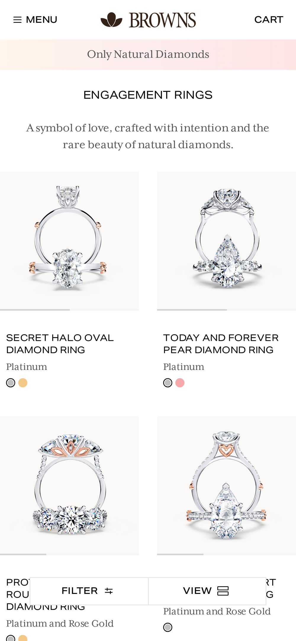 Browns — jewellers, since 1970. — mobile 2