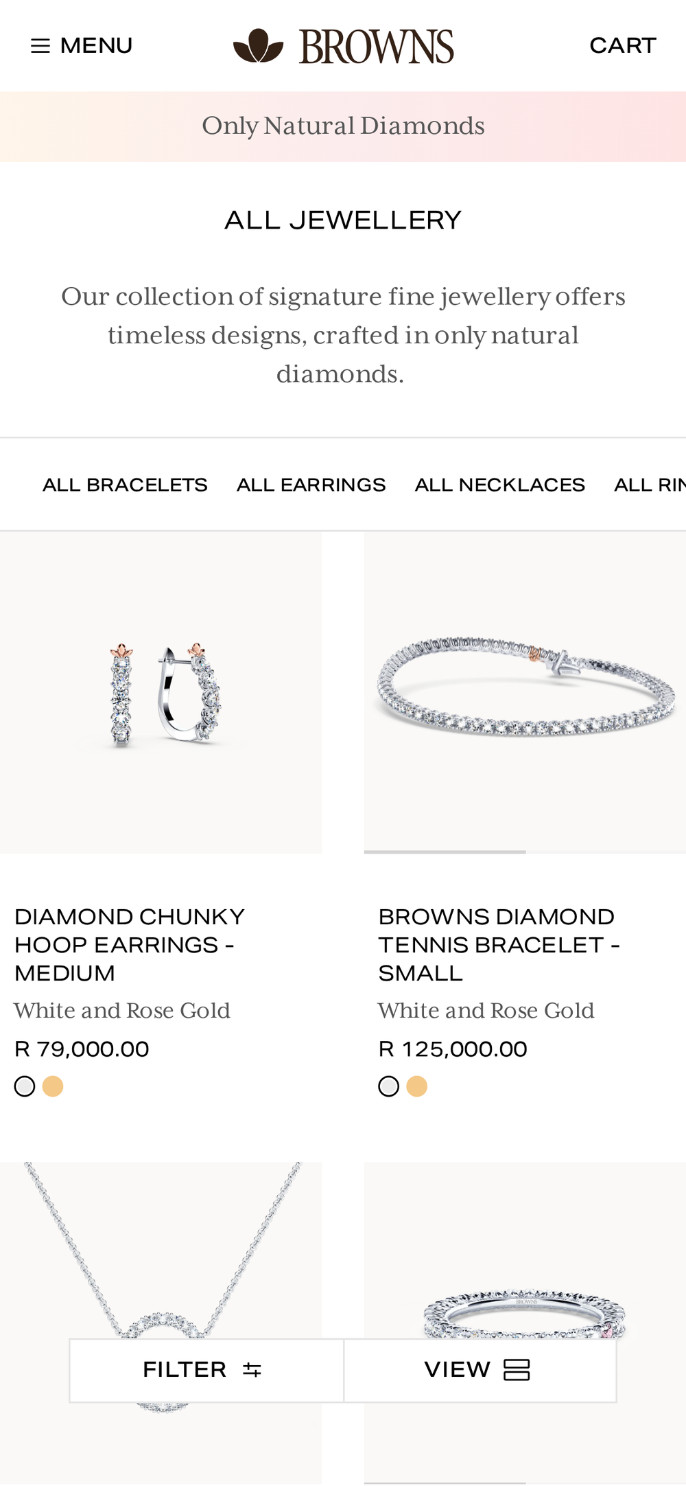Browns — jewellers, since 1970. — mobile 3